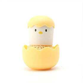 Bàn chải chà xoong nồi bằng sợi thép nano có tay cầm tiện dụng dành cho nhà bế