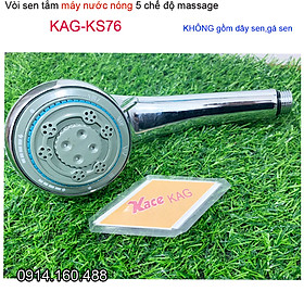 Mua vòi sen máy nước nóng trực tiếp KAG-KS76 ( không dây sen) vòi hoa sen chuyên dùng cho máy nước nóng 5 chế độ tia nước mạnh