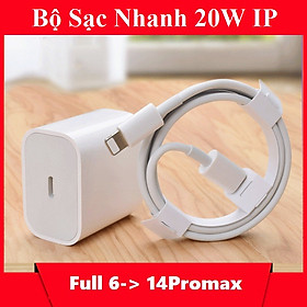 Mua Bộ sạc nhanh 20W dành cho Iphone từ 6-14 Promax tích hợp IC thông minh bảo vệ máy - Hàng nhập khẩu