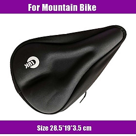 Yên xe đạp Mosoworld mềm mại màu đỏ tím xanh dương/ đen