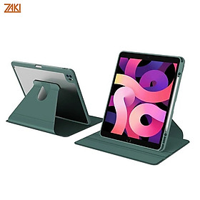 Bao da cho iPad Air 11″ M3/M2 Zaki SlimFit Clear Rotate 360 - Hàng Chính Hãng