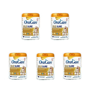 Hình ảnh Combo 5 lon Sữa OraCare Gold Sure lon 900g - Dinh dưỡng đặc chế cho người bệnh, sau bệnh, phục hồi sức khoẻ