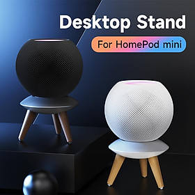 Máy giữ kim loại đứng loa thông minh di động cho Apple HomePod Mini, cơ sở máy tính để bàn không trượt nhỏ cho phụ kiện của giá đỡ âm thanh Color: Dark Grey Set Type: Only Stand