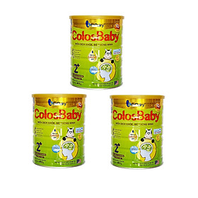 Combo 3 lon Sản Phẩm Dinh Dưỡng Công Thức ColosBaby IQ 2+ lon 800g 