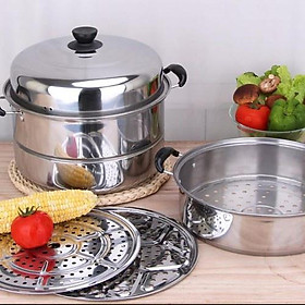Mua Nồi hấp đa năng tiện ích 3 tầng inox
