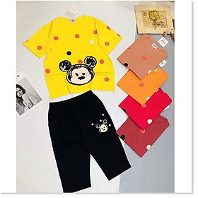 ĐỒ BỘ MẶC NHÀ NỮ QUẦN LỬNG ÁO THUN HỢP THỜI TRANG THỜI TRANG KING FASHION
