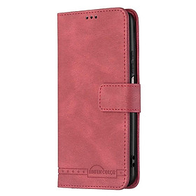 Ốp điện thoại da gập mềm chống trộm dành cho Redmi 10 9A 9C Note 9 Pro Note 9S Note 10 Pro Note 10S Note 10 5G - Red
