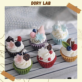 Mua Nến Thơm Bánh Cupcake Mix Topping Nhiều Màu Sắc - Dory Lab