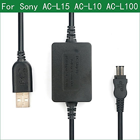 LANFULANG USB 5V Cáp Nguồn AC L10 L100 L15 Cho Sony HXR MC1500C MC2000 MC2000U NX3 MVC FD90 FD92 FD95