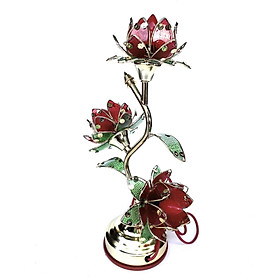 Mua Cặp đèn thờ thắp điện 3 bông  tặng 2 bóng điện nhỏ thay thế.