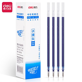 Bút Bi Nước Mực Gel Ngòi 0.5mm Nắp Đậy Deli - Viết Trơn Đều Phù Hợp Ghi Chép Văn Phòng Học Sinh Sổ Tay - A117