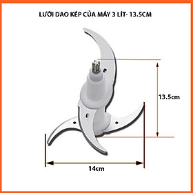Mua Lưỡi dao kép Thay Thế- Phụ kiện Lưỡi dao máy xay thịt 2 lít-3 lít