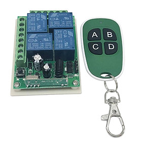 Wireless Receiver Lamp /Light Remote Control Switch - 433 Mhz Remote Controller, for Smart Home Appliance, Green