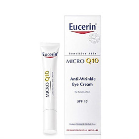 Kem Giảm Nếp Nhăn Vùng Mắt Eucerin Micro Q10 Anti-Wrinkle Eye Cream (15ml) KBM01