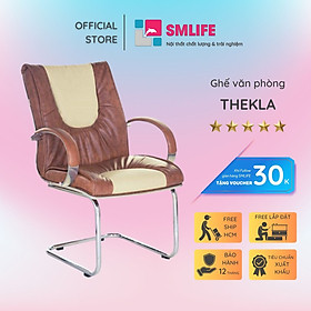 Mua Ghế văn phòng chân quỳ inox bọc da SMLIFE Thekla