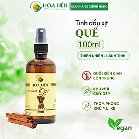 Chai xịt tinh dầu Quế Hoa Nén 100ml - Khử mùi, làm thơm, đuổi côn trùng