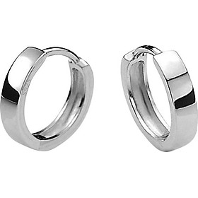 Bông Tai Nữ Bạc 925 Tròn Trơn T149