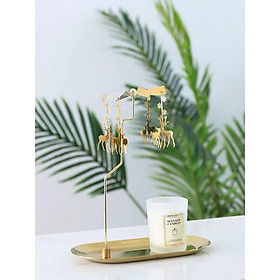 Mua Đèn nến xoay/ Gía nến xoay trang trí theo phong cách châu Âu (Quà tặng Noel  Giáng sinh  Valentine  mùng 8/3  ngày 20/10  sinh nhật  lưu niệm)