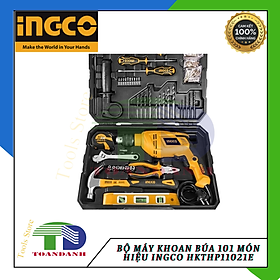 Bộ máy khoan búa 101 món hiệu ingco hkthp11021e