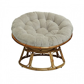 Mua Ghế thư giãn Papasan - Tự nhiên - Lông chuột (Nhung)