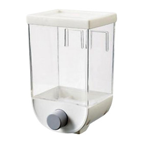Wall-Mounted Food Dispenser Food Storage Container for Grain Rice   Food