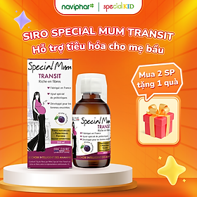 Siro Special Mum Transit bổ sung chất xơ, hỗ trợ tiêu hóa cho phụ nữ mang thai. Hỗ trợ tăng lợi khuẩn, làm mềm phân, giúp nhuận tràng cho mẹ bầu- 200ml