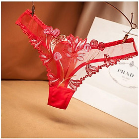 Quần lót nữ siêu gợi cảm, chất ren thêu hoa, thoáng mát sexy C50