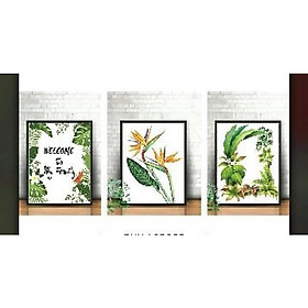 Mua Combo 3 tranh canvas Tropical (kèm khung tranh)