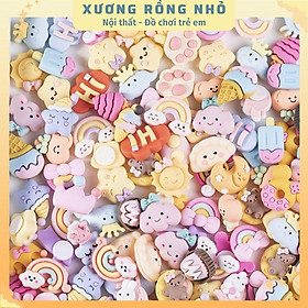 Sticker 3d nổi DIY - Charm 3d slime dễ thương trang trí dán ốp điện thoại, bình nước, tủ lạnh, đồ dùng học tập