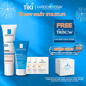 Bộ Kem chống nắng giúp làm sáng và đều màu da, bảo vệ La Roche-Posay Anthelios Uvidea Tone-up Rosy SPF50+