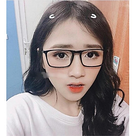 Kính gọng Mắt vuông nhựa dẻo TEEN - size L