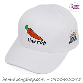 Nón kết carrot cầu vồng khóa xịn mũ lưỡi trai nam chất liệu vải cao cấp thoáng mát dễ thấm hút mồ hôi