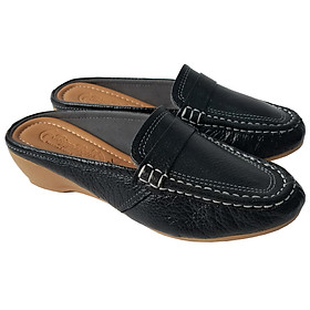 Dép Sục Nữ Da Bò Thật BIGGBEN Cao 5 phân SBN49