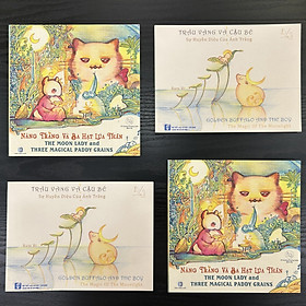 Combo Sách Hay - 2 cuốn Truyện Cổ Tích Song Ngữ Anh Việt-Sách tranh nghệ thuật-Dạy con có những đức tính tốt-Art Book - Pig Moon Bookstore