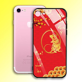 Ốp Lưng Họa Tiết Mạ Màu Vàng Ánh Kim cho điện thoại Iphone 7 / 8 - 03003 7985 MOUSE05 - Phát Tài Phát Lộc - Hàng Chính Hãng