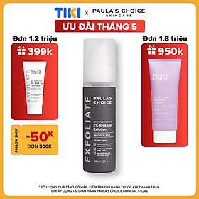 Kem giảm thiểu tế bào chết Paula’s Choice Skin Perfecting 2% BHA Gel Exfoliant 100ml