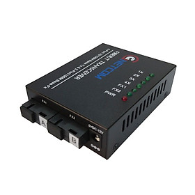 Switch quang chuyển tiếp Gnetcom HL-2F4E-SC | 2 port fiber,4 lan 10/100MB - Hàng Chính Hãng