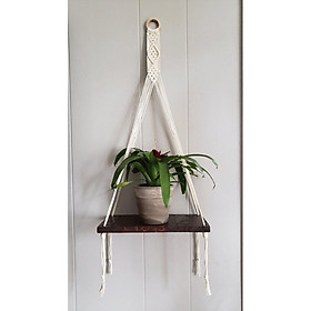 Kệ treo dây macrame kệ trang trí treo dây km001