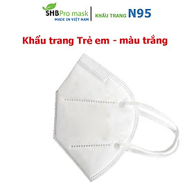 Khẩu trang y tế trẻ em N95 Pro Mask  [ Hộp 20 cái ] màu trắng, xanh, hồng ... 5 lớp kháng khuẩn, chống bụi siêu mịn PM2.5, đạt chứng chỉ ISO13485, CE, FDA