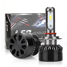 1pair Car EV6 Mini LED Lamp H7 6000K White Headlights Replacement Bulb for RV SUV MPV Car