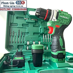 [LOẠI 1] Máy Khoan Pin HIMOKI 16.8V - 3 Chức Năng - Khoan gỗ, Khoan tường - Motor 100% Dây Đồng - Bảo Hành 12 Tháng