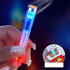 Mua Bật Lửa Điện Chiết Hỏa Tử Trong Suốt Có Đèn LED Nhấp Nháy – Sạc Điện