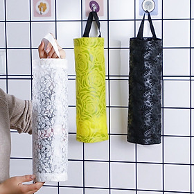 Mua Túi Lưới Treo Tường HÌNH TRỤ Đựng Túi Rác - giỏ lưới đựng túi nilon treo tiện dụng