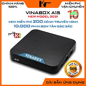 Mua Android TV Box Vinabox A15  xem truyền hình bản quyền miễn phí  hệ điều hành Android TV