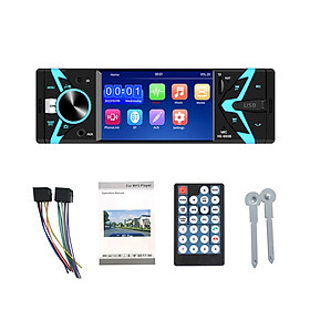 4.1 Inch Single Din Car Stereo BT MP5 Player FM Radio Receiver Support AUX/USB/TF Card Playback Hands-Free Calling Reverse Picture Phone Link Video Output with Multi-language & Colorful Button Light