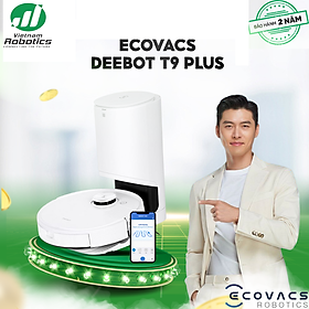 Mua Robot hút bụi lau nhà thông minh Ecovacs Deebot T9 Plus Bản Quốc Tế Dock sạc tự động hút rác từ máy  Có khả năng khử mùi  Lực hút 3000PA  Công nghệ lau rung siêu sạch 480 lần/phút - Hàng Chính Hãng