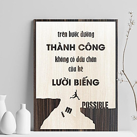 Tranh gỗ treo tường tạo động lực trang trí văn phòng