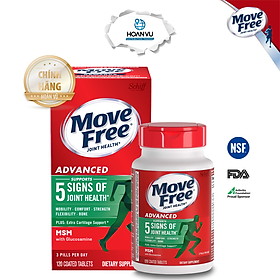 Viên khớp Mỹ Schiff Move Free Advanced MSM Glucosamine 120 viên date mới - Hàng chính hãng