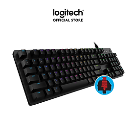 Bàn phím game cơ học Logitech G512 - RGB Lightsync, 3 loại GX Switch, vật liệu cải tiến, cổng USB 2.0 - Hàng chính hãng