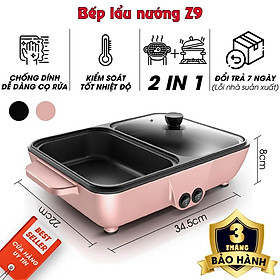 Mua Bếp lẩu nướng 2 trong 1  bếp nướng lẩu điện đa năng ( MẪU MỚI 2020)